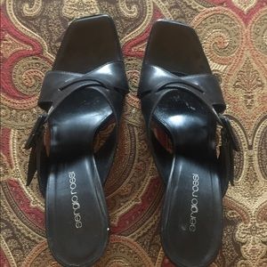 Sergio Rossi Black High Heel Sandals